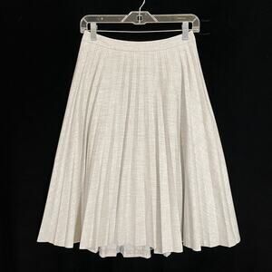 Vintage Y2K Trina Turk Skirt Pleated Gray Midi Preppy Light Academia 2